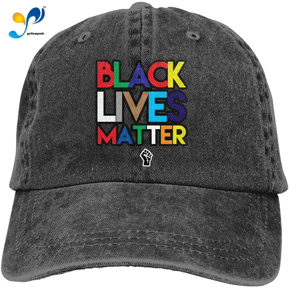 

Baseball Cap for Men & Women, BLM Black Lives Matter Women's Cotton Adjustable Denim Cap Hat