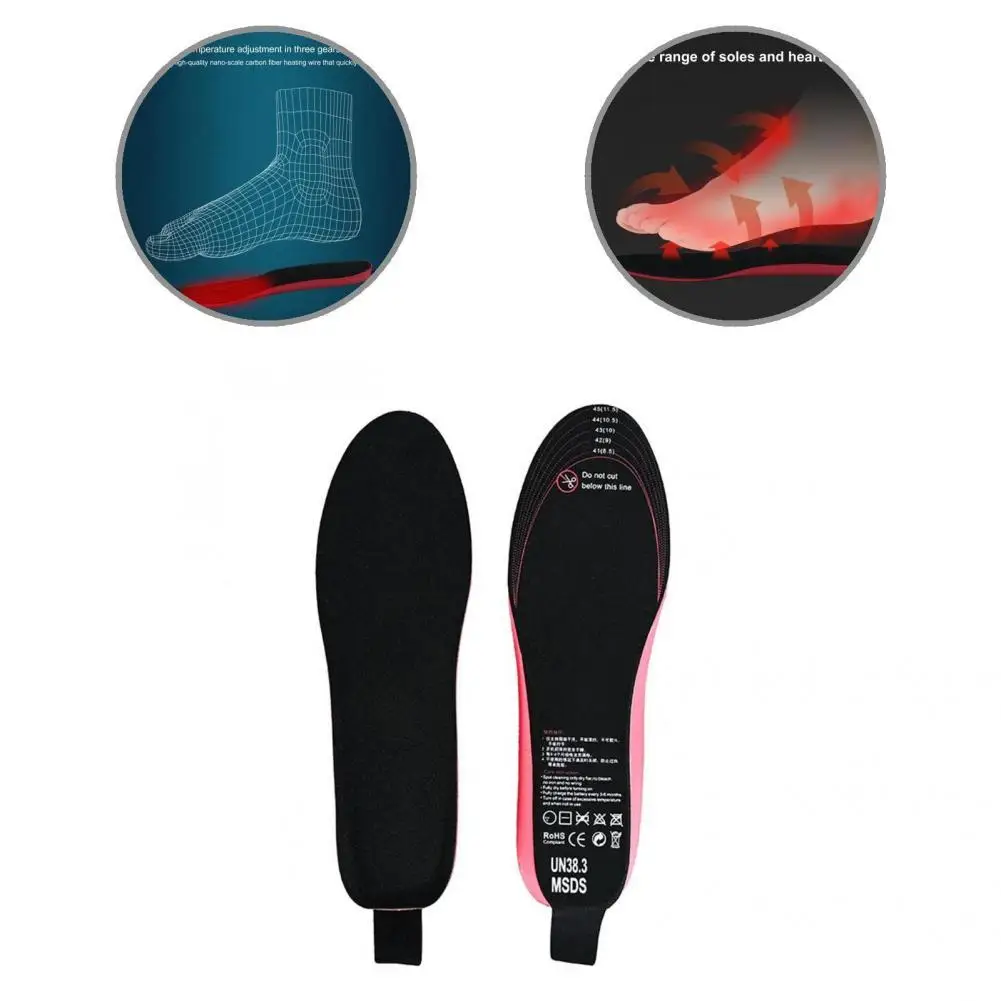 

Foot Warmers Easy to Clean Black Safe Washable Heated Shoes Pad Heated Shoes Pad for Hunting