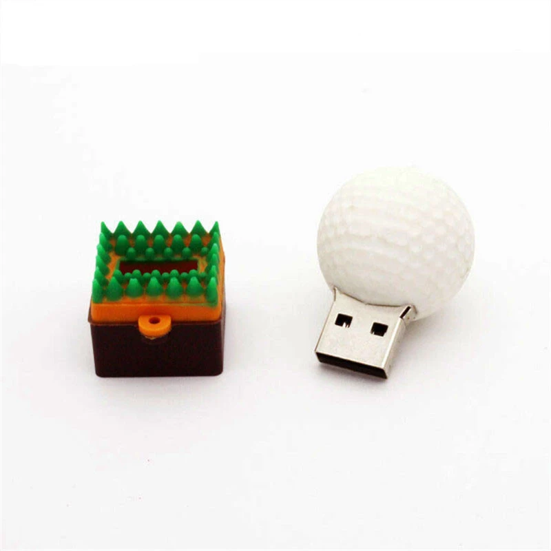 Golf Корабль мини мяч usb флэш-накопитель USB 2,0 флэш-карта памяти, Флеш накопитель флэш-накопитель 4 Гб оперативной памяти, 16 Гб встроенной памяти, 32 ГБ, 64 ГБ, подарок для мальчиков и TF карта с фактическим объемом U диск - Цвет: Golf