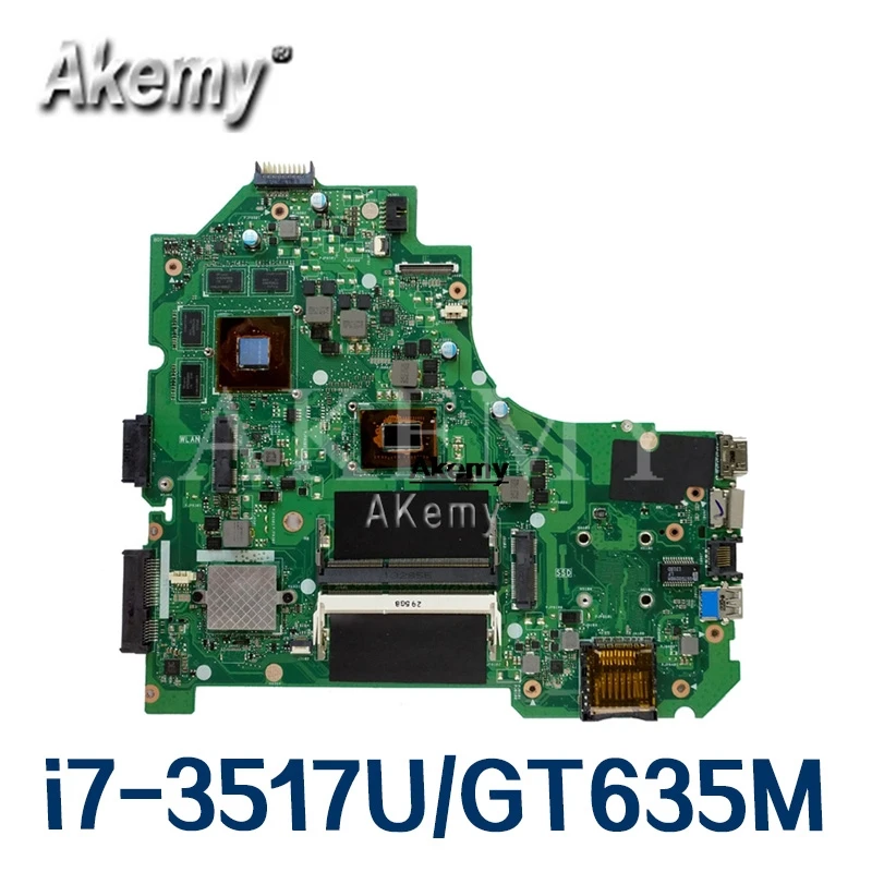 Upgrade high configuration S550CB Laptop motherboard For Asus S550C A56C K56C K56CB K56CM mainboard i7 3517U/GT635M|Материнские