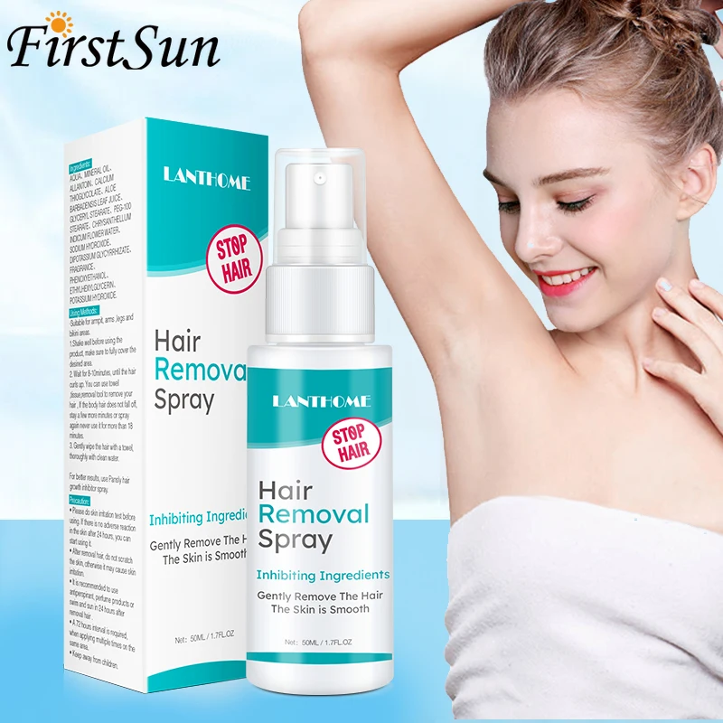 

50ml Powerful Hair Removal Cream Spray Body Hair Depilatory Beard Bikini Legs Armpit Permanent Painless Hair Remover Spray