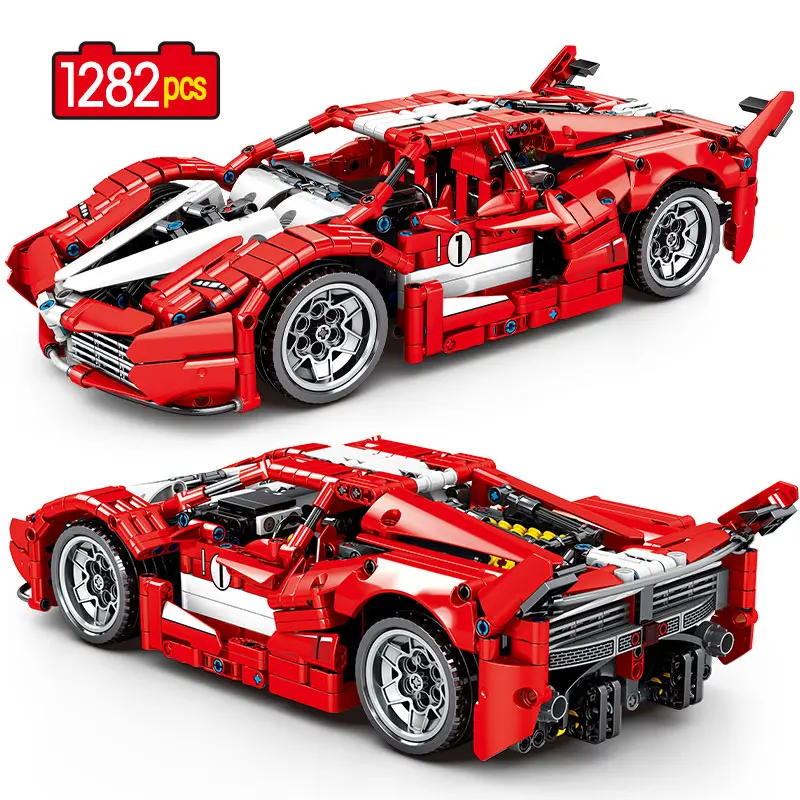 

1:14 City High-tech Mechanical Supercar Racing Car Moc Bricks Creator Racer Sports Vehicle Model Building Blocks Toys For Boys