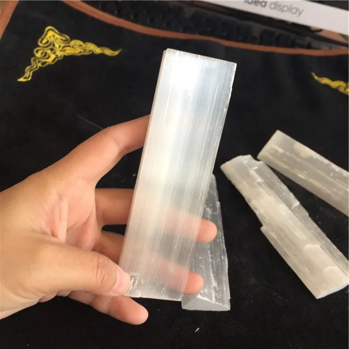 500 г натуральный драгоценный камень гипсовые палочки селенита энергетические