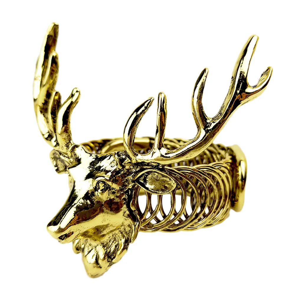 

One Pair Metal Curtain Buckle Nordic Ins Curtain Ring Decorative Reindeer StyleHousehold Decoration Christmas Curtain Buckle