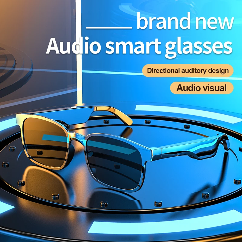 저렴한 스마트 블루투스 안경 2021 남성/여성 무선 오픈 귀 전화 지능형 안경 스테레오 음악 오디오 탐색 선글라스