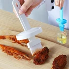 Силиконовая щетка для масла, горшок, встроенная щетка для барбекю, кухонный маленький горшок для оладий, щетка для масла при высокой температуре, масляный горшок, щетка для соуса