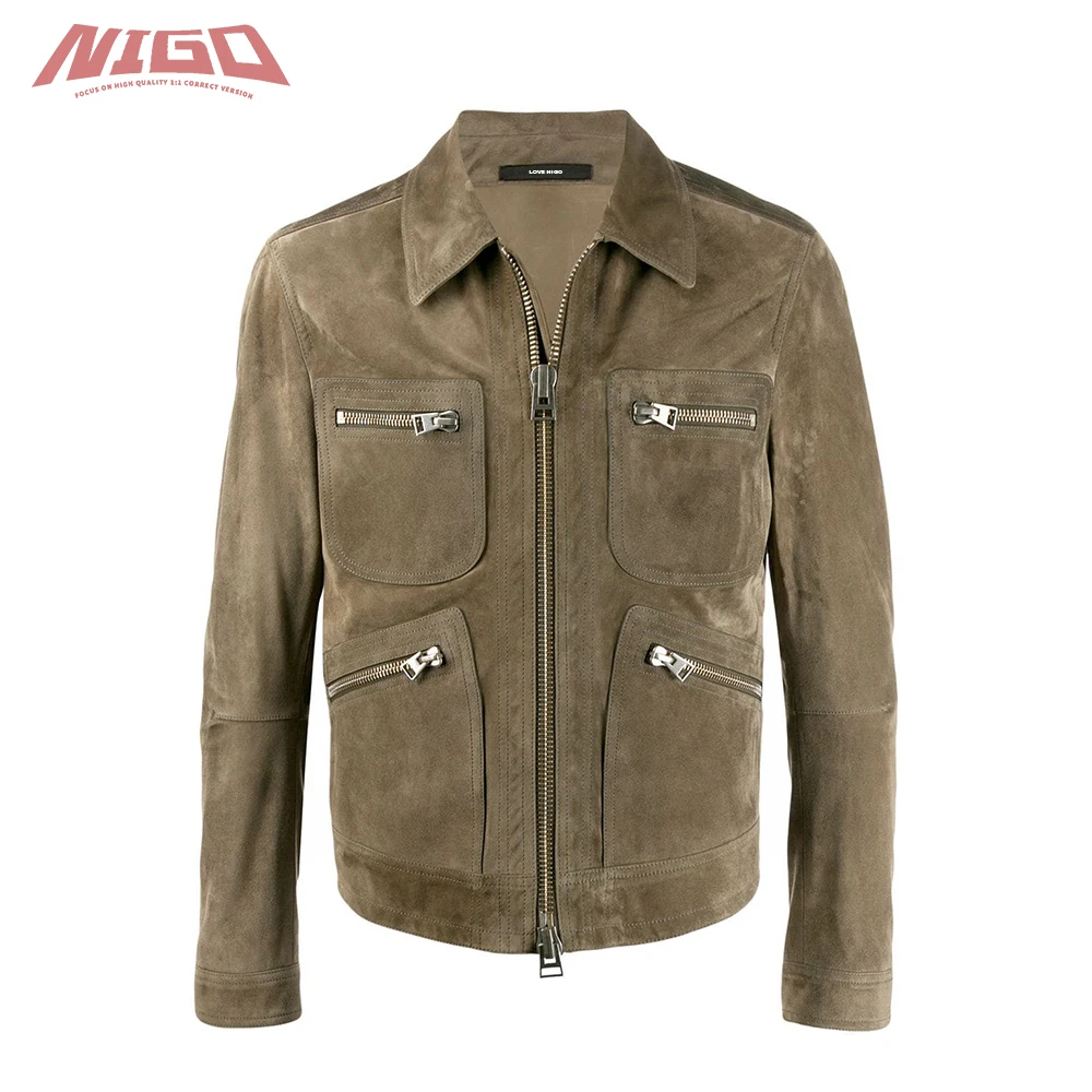 

Куртка в западном стиле NIGO 21ss TF кашемировая замша # nigo7887