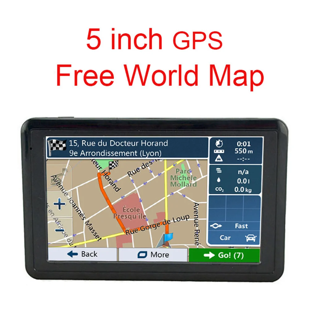 5 Inch GPS Car Navigation USB Charging Charger Convenient FM Transmitter Navigator TFT Touch Screen Device Accessories | Автомобили и