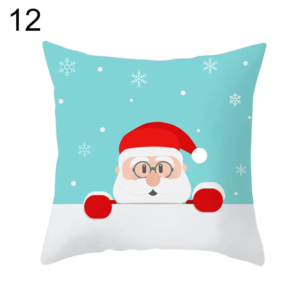 Новая Съемная Рождественская елка снежинка подушка со снеговиком чехол