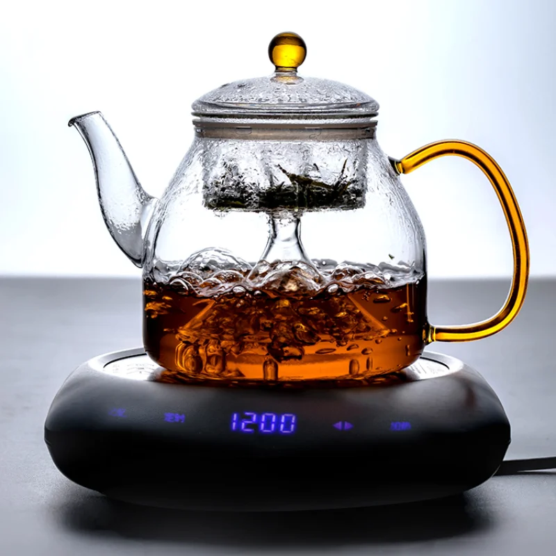 

High Temperature Resistance Tea Pot Glass Modern Chinese Kung Fu Puer Green Tea Pot Tea Ceremony Chaleira Household Products 50