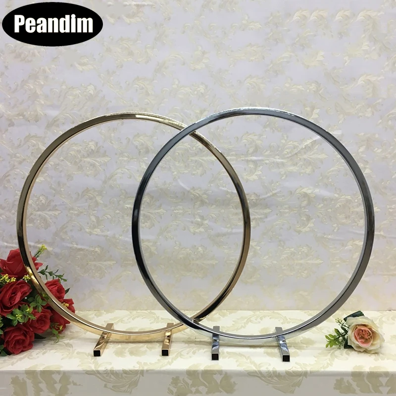 Арахидный круглый арочный стол с кольцом свадебный центральный металлический