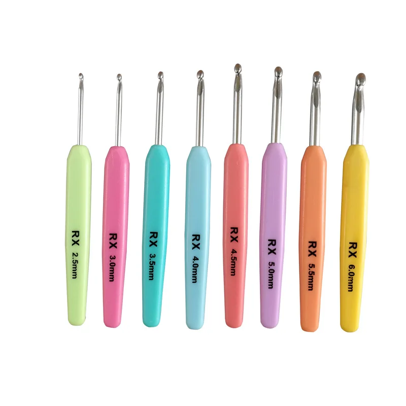 8 размеров/комплект цветные мягкие крючки из АБС и металла | Дом сад