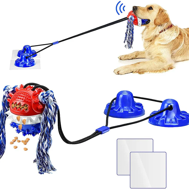 

Suction Cup Dog Toy Dog Toys for Aggressive Chewers Large Breed Interactive Dog Toy Dog Chew Toy Tug Toy for Dog Puzzle Toy