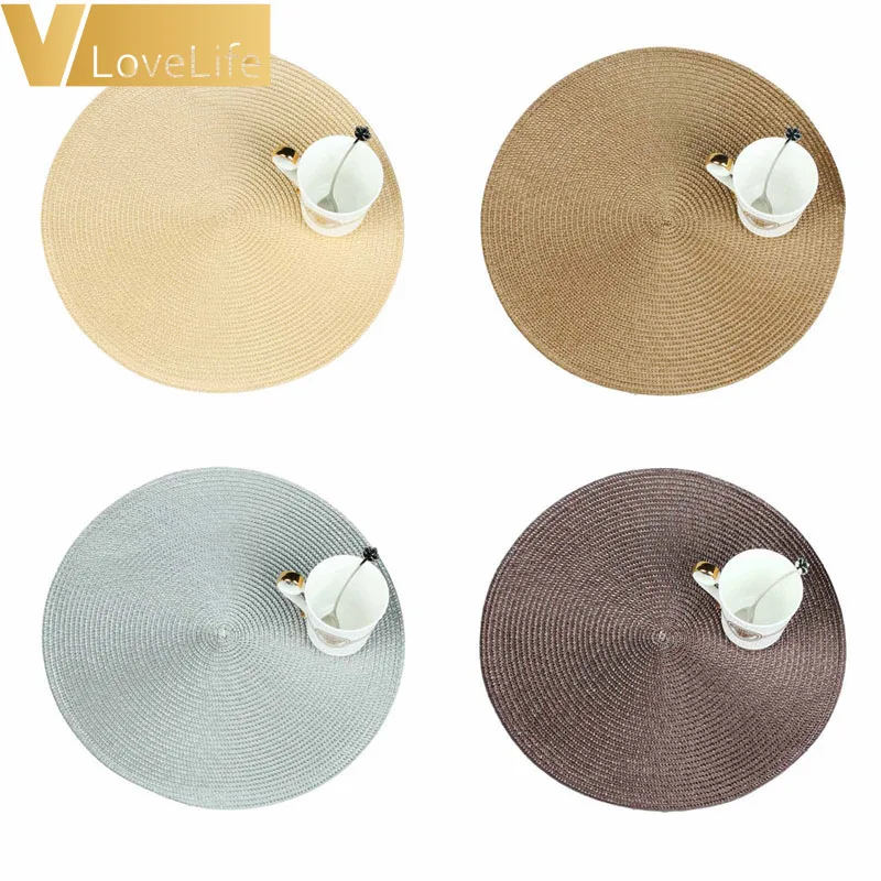 4pcs Table Mats Antislip Heat Resistant Coasters Drinks Cup PP Knitting Pad Placemat Tableware Home Accessories Decoration | Дом и сад