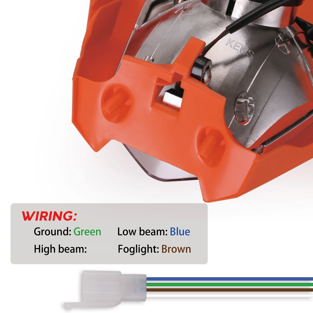 Мотоциклетная Передняя светильник Тип лампы H4 Мотокросс Supermotor фары для 2017 18 KTM