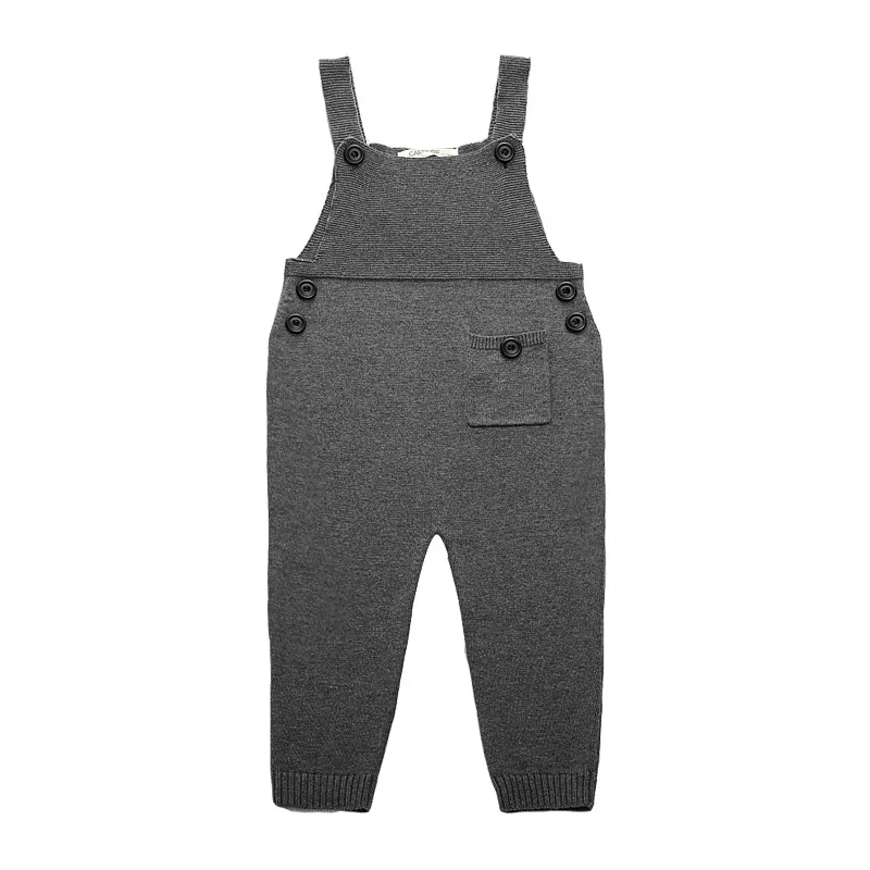 Штаны для маленьких мальчиков и девочек Вязаные комбинезоны малышей От 1 до 5 лет
