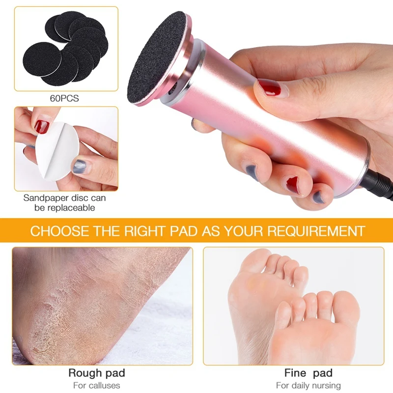 Multifunctional Electric Foot Grinder Grinding Machine Exfoliating Dead Skin Callus Remover Care Pedicure Device US Pl | Бытовая