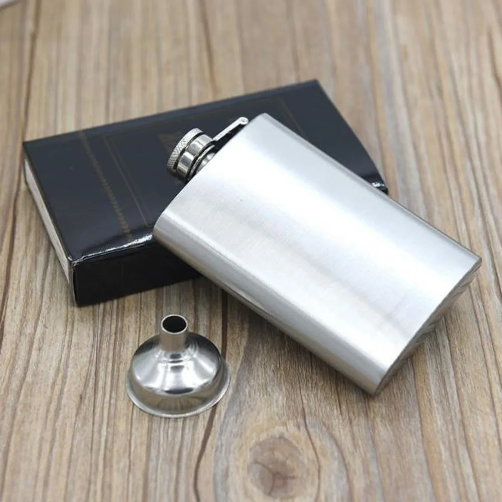 

100pcs 4oz Hip Flasks Liquor Whisky Flask Alcohol Cap Funnel Drinkware Bottle Stainless Steel