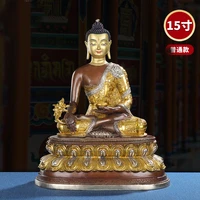 45cm large buddhism gilding buddha statue asia tibet home temple altar bless safe healthy medicine pharmacist bronze buddha