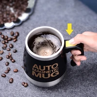 self stirring magnetic mug stainless steel coffee milk mixing cup usb rechargeable automatic blender smart thermal water bottle