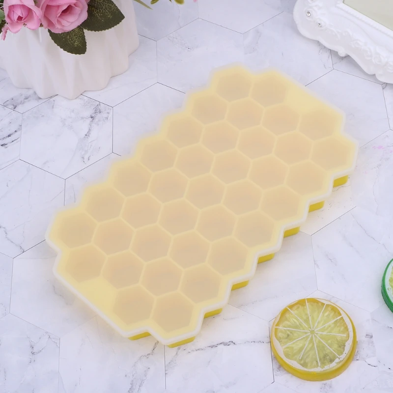 

37 Grids Honeycomb Mini Ice Maker Cube Eco-Friendly Cavity Silicone Tray Mold P82D
