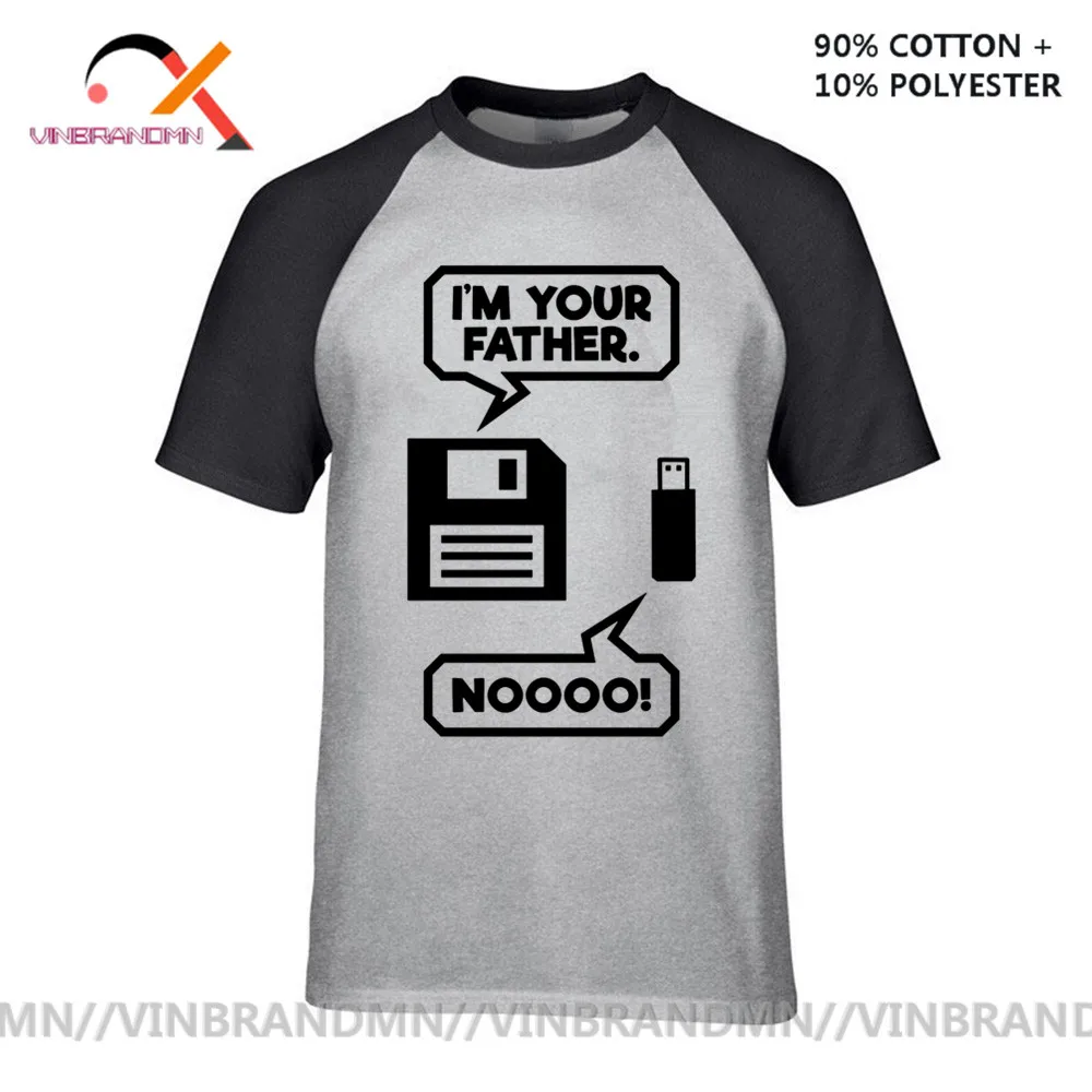 Новинка 2020 забавные мужские футболки nooo в стиле I'm your father с магнитной лентой и USB