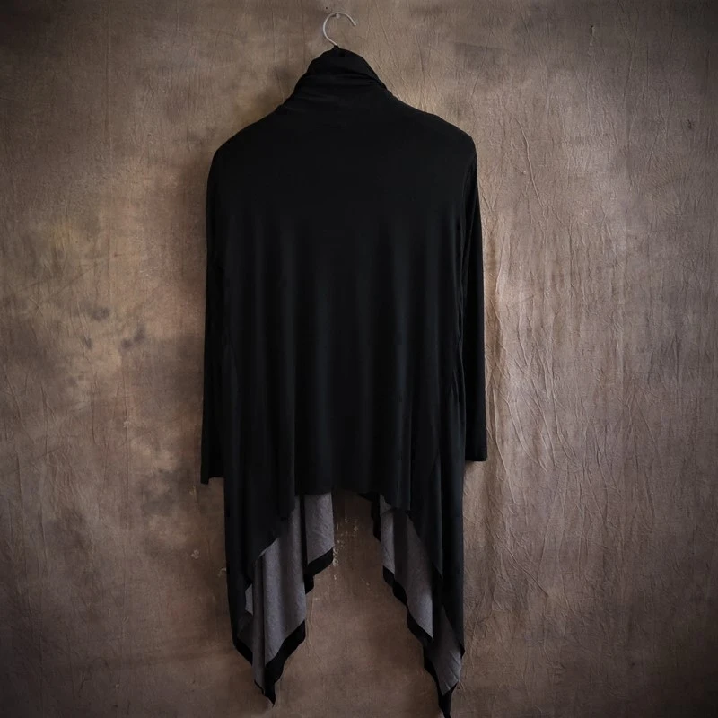 Spring And Autumn Swallow Tail Trimming Cardigan Long Cape Japanese Streetwear Japan Style Hip Hop Hoodie Unisex Sweatshirt Men | Мужская