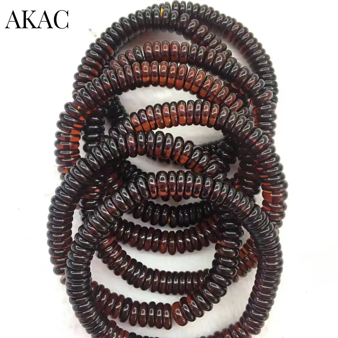 

100% natural Baltic red amber Approx2-3*7-8mm rondelle bracelet beads