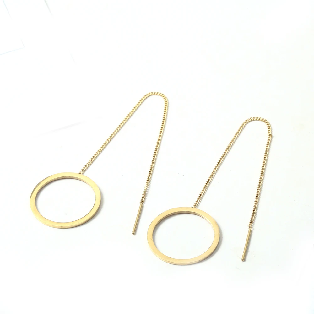 Корейские серьги капли в форме сердца для женщин модные круглые геометрические