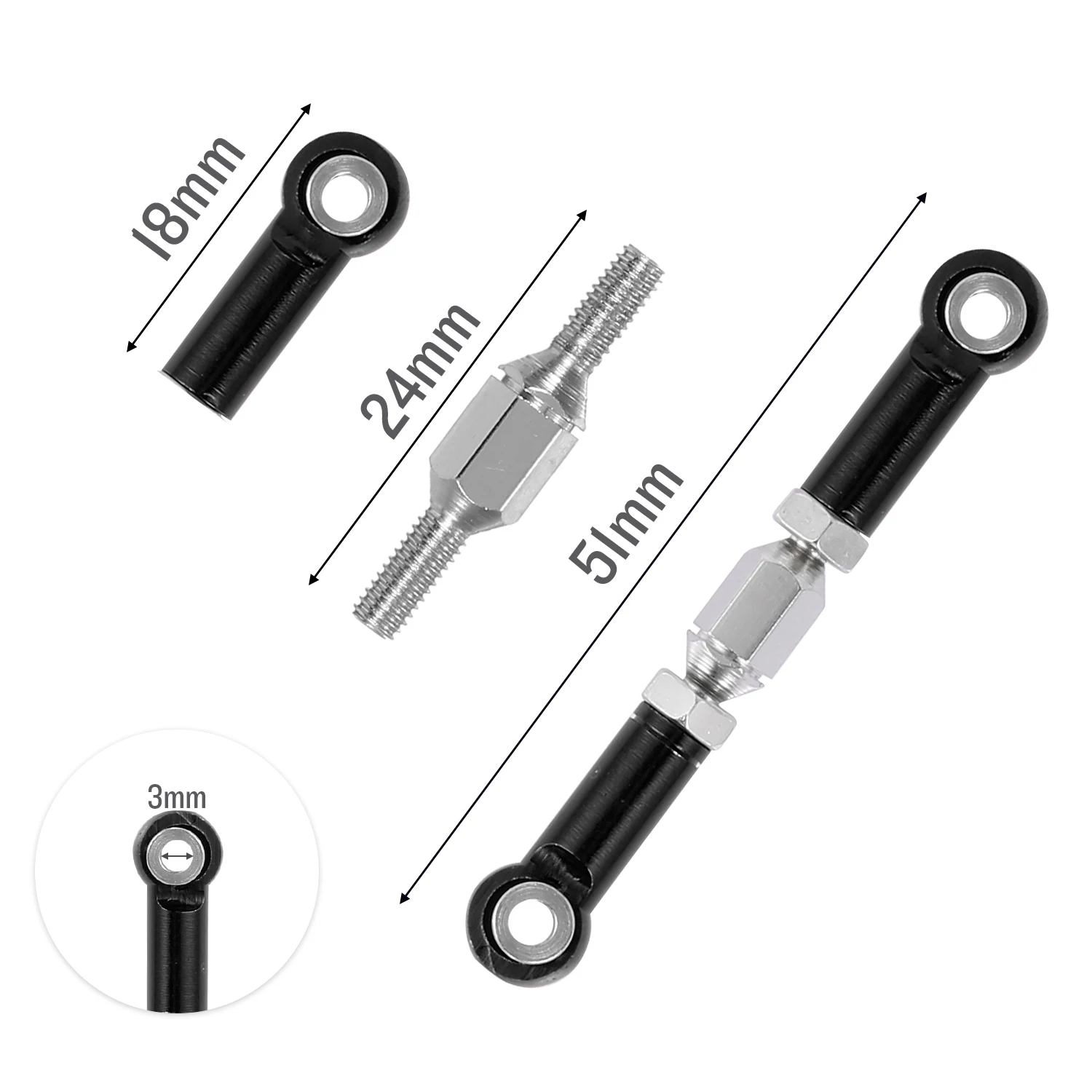 Сервопривод Тяговая тяга реверсивная стяжка запчасти для замены JJRC WPL MN-D90 MN-90 MN-99