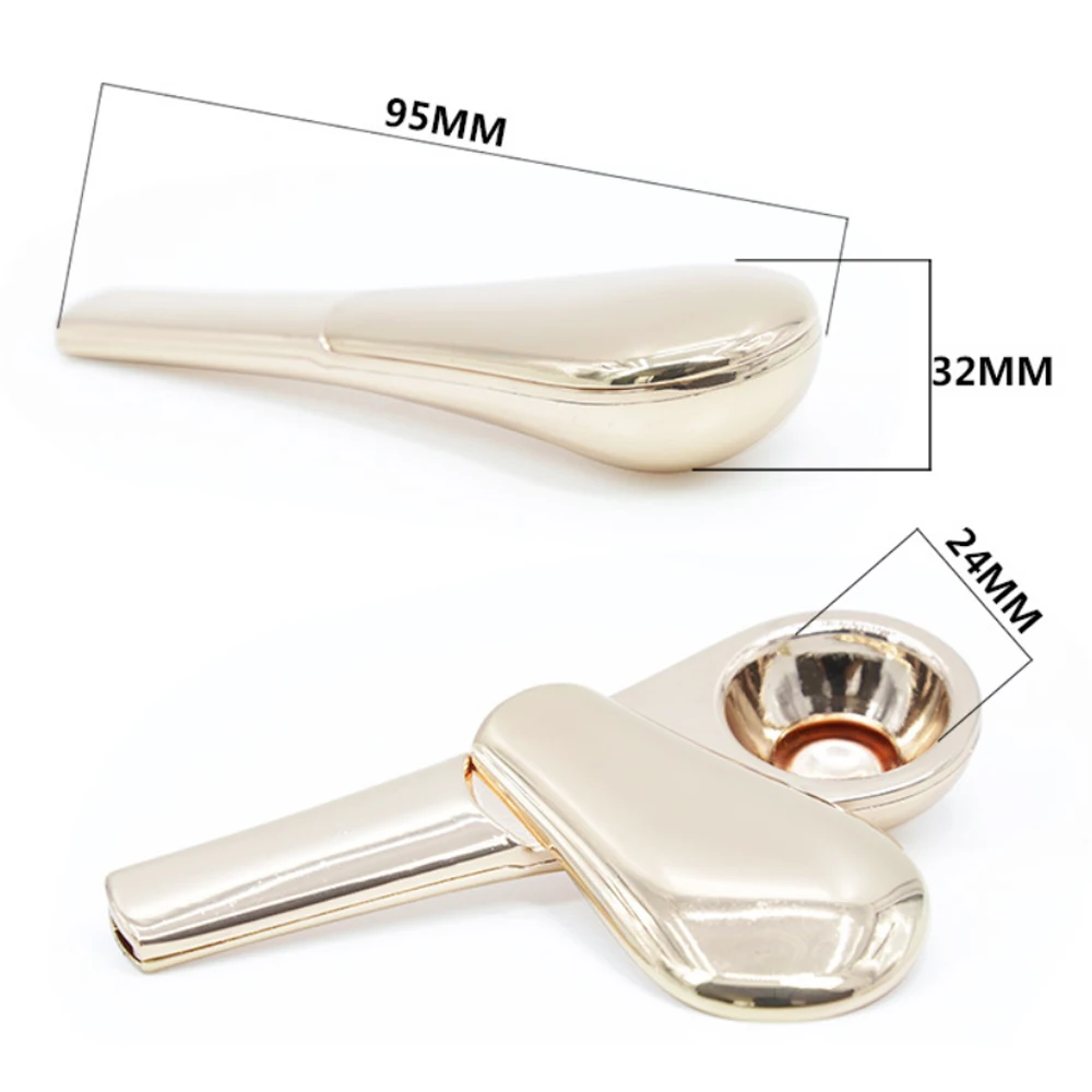 10 шт. металлическая трубка в форме ложки портативная для курения табака