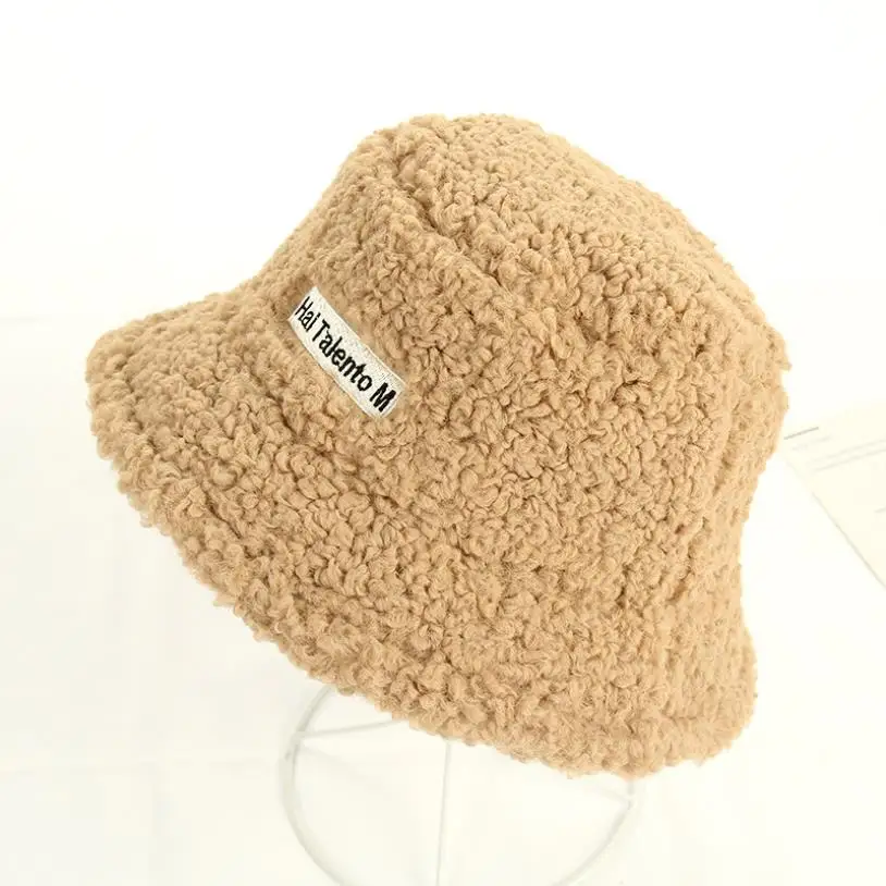Новая осенне зимняя женская шапка из овечьей шерсти с буквенным принтом меховая