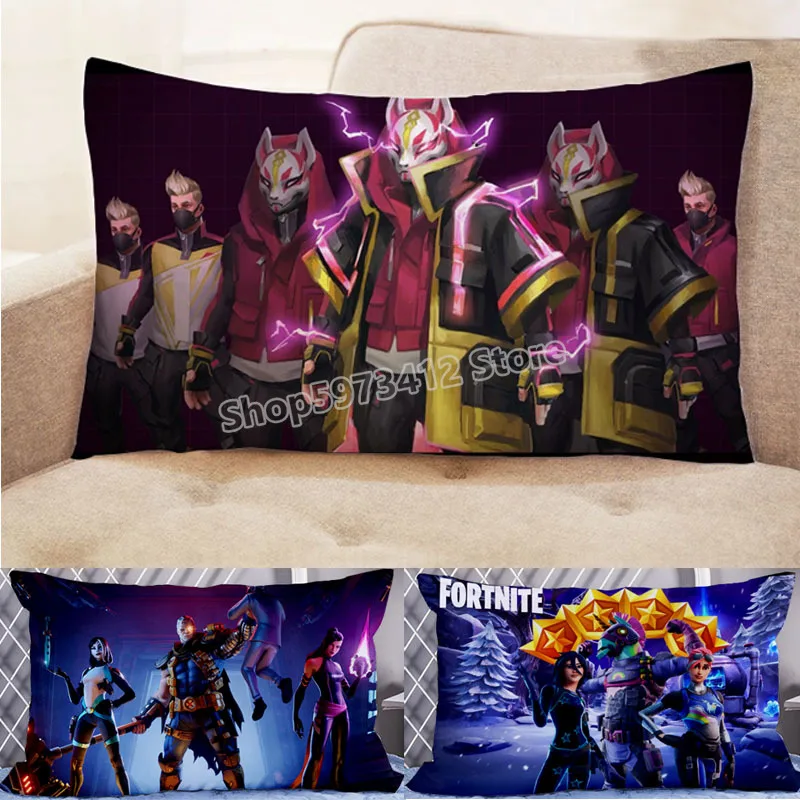 Наволочка для подушки Fortnites наволочка с мультяшным принтом из аниме Battle Royal Fortnights