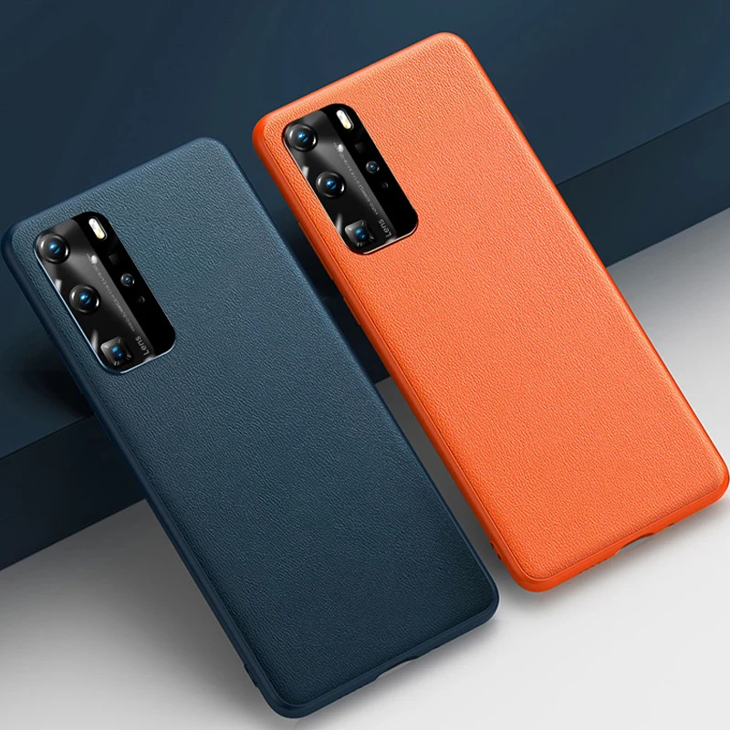 

PU Leather Case For HUAWEI Mate 30 P30 P40 PRO Phone Back Cover Case For Huawei Shell Luxury Design Ultra Thin Real Leather Case