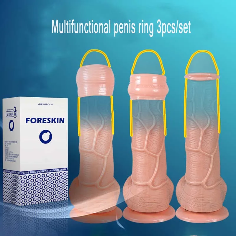 3 шт./компл. Кольца для пениса Задержка эякуляции втулка фаллоимитатор связанные