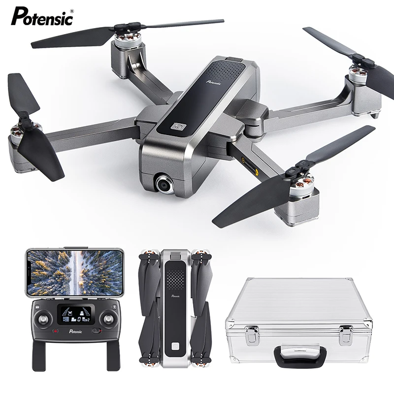 Potensic D88 5G WiFi FPV Дрон с камерой 2K Режим высокой фиксации складной рычаг RC Квадрокоптер Дрон с Чехол