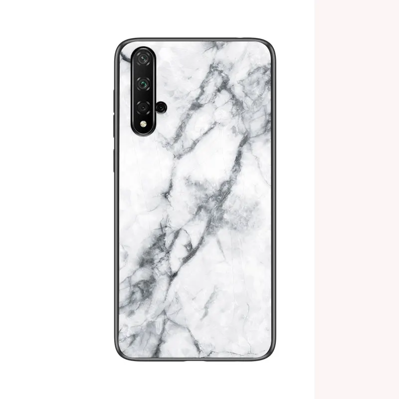 KEYSION Marble Tempered Glass Case For Honor 20 Pro 10i 10 Lite 9X 8A Phone Cover for Huawei Mate 30 P30 P20 Y6 Y7 2019 |