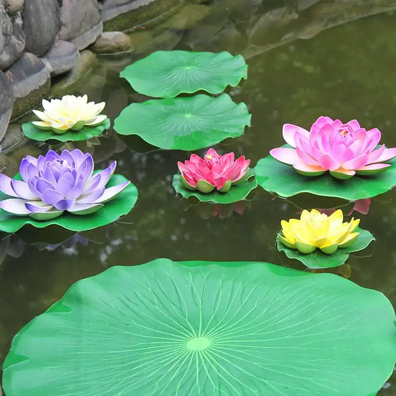 Плавающие кувшинки. Family Lotus Leaf Pond Fish. Кувшинки для пруда купить. Artificial Fish Pond. Fish in a Pond with a Lotus Leaf.