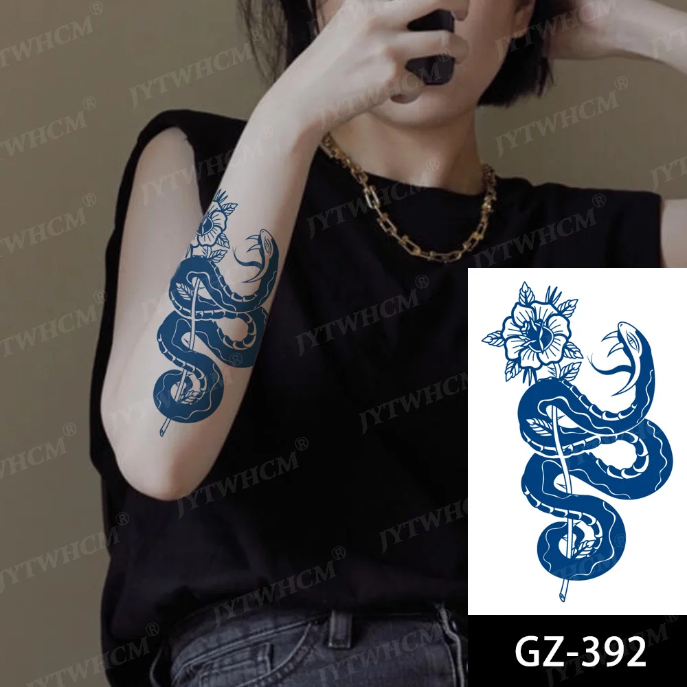 Татуировка Змея с соком водостойкая стойкая Сексуальная искусственная