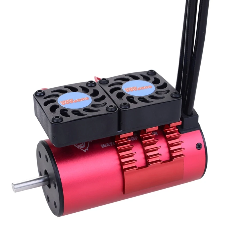 

Радиатор двигателя Y3NF из алюминиевого сплава с двойными вентиляторами охлаждения для 1/10 автомобилей 540 550 3650 долговечные обновленные запас...