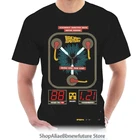 Футболка Back To The Future, Мужская футболка с конденсатором, популярная черная футболка для путешествий во времени, 8755Y