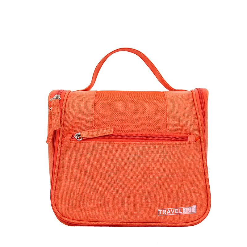 

Beautiful Women Travel Toiletry Bag Large Capacity Polyester Cosmetic Bags Solid Color Foldable Hanging Storage Bag 2021 Trend