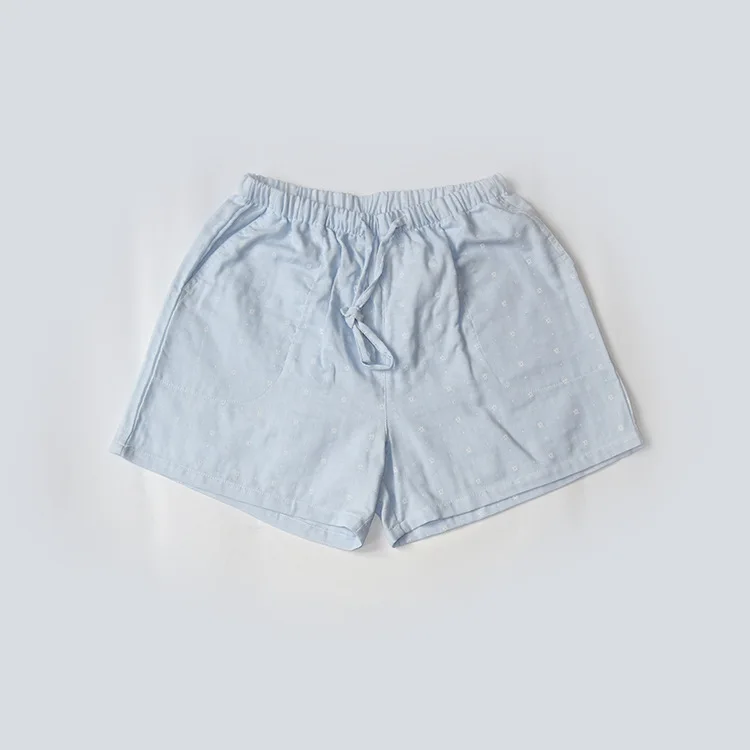 Пижама женская в японском стиле шорты из хлопка и Марли тонкие свободные штаны