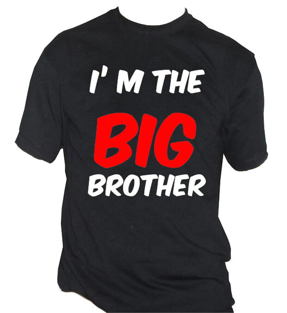 Fm10 Мужская футболка I'M The Big Brother подарок на день рождения идея мифическая мода