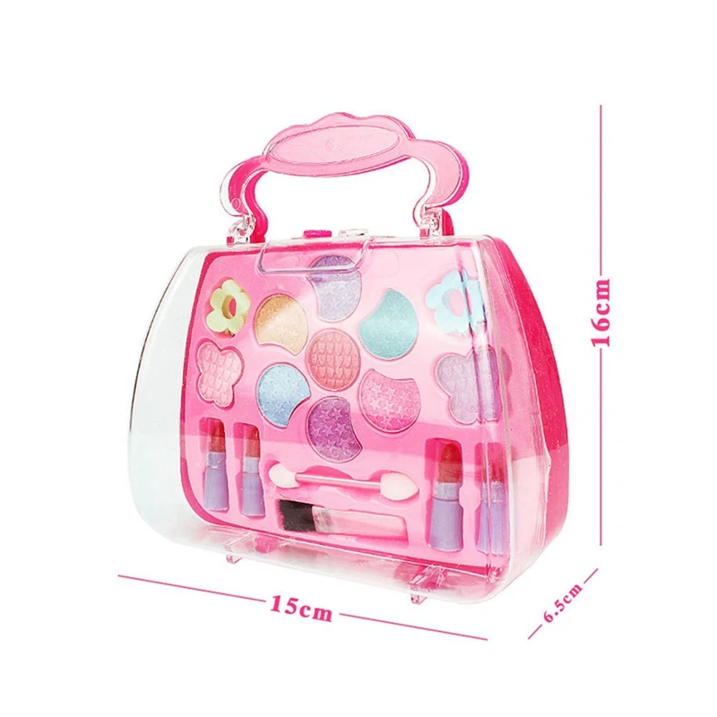

Children's Cosmetics Princess Makeup Box Set Safe Non-Toxic Girl Makeup Kit Box Eyeshadow Lipstick Palette Beauty Toys For Kids