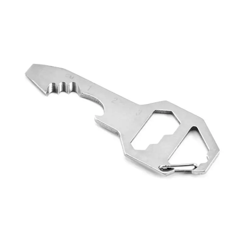 

Keychain Bottle Opener Stainless Steel Multi Tool 6 Tools in 1 Carry Pocket and Backpack Tool Wholesale Dropshipping