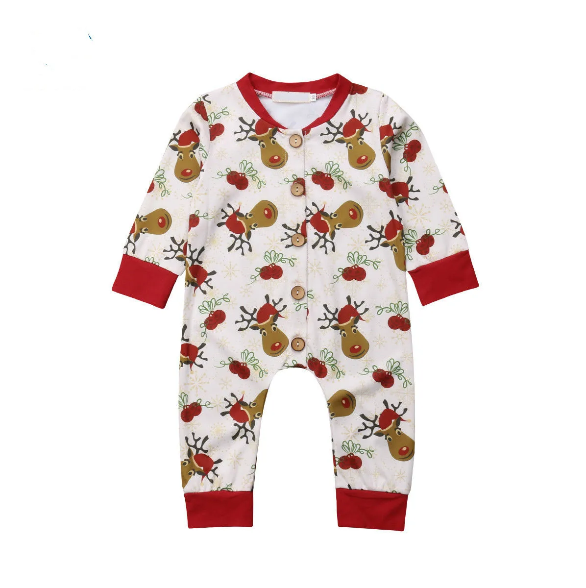 XMAS Infant Baby Boy Girl Romper Jumpsuit Playsuit One Piece Costume Spring Autumn New Arrival Warm Clothes | Детская одежда и