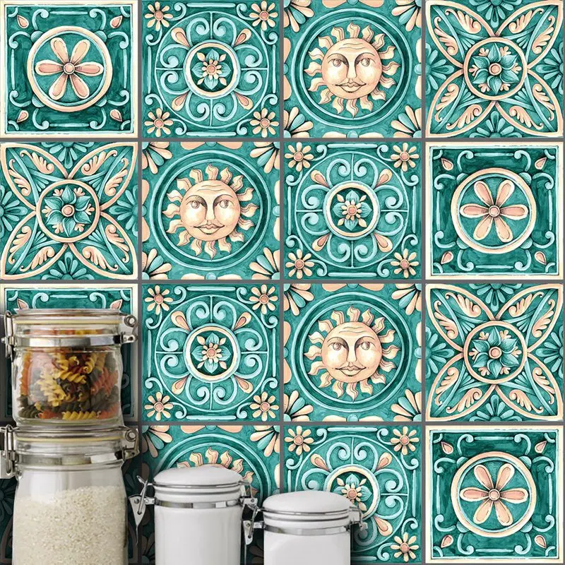 10 шт. современные наклейки для плитки итальянские керамической