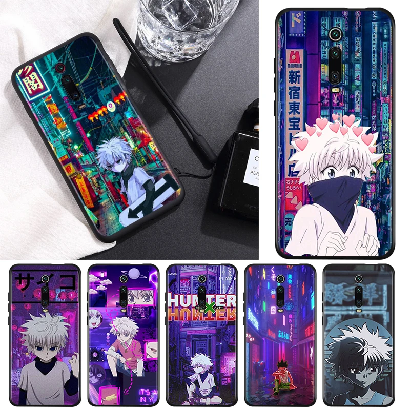 

Silicone Black Cover HUNTER×HUNTER For Xiaomi Redmi K40 K30i K30T K30S K20 10X GO S2 Y2 Pro Ultra Phone Case