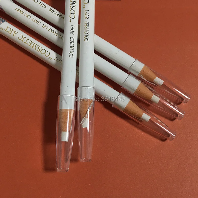 

3pcs White Black Brown Eyebrow Pencil Waterproof Microblading Eyebrow Pencil Peel-off Water-Resistant 1818 Permanent Makeup